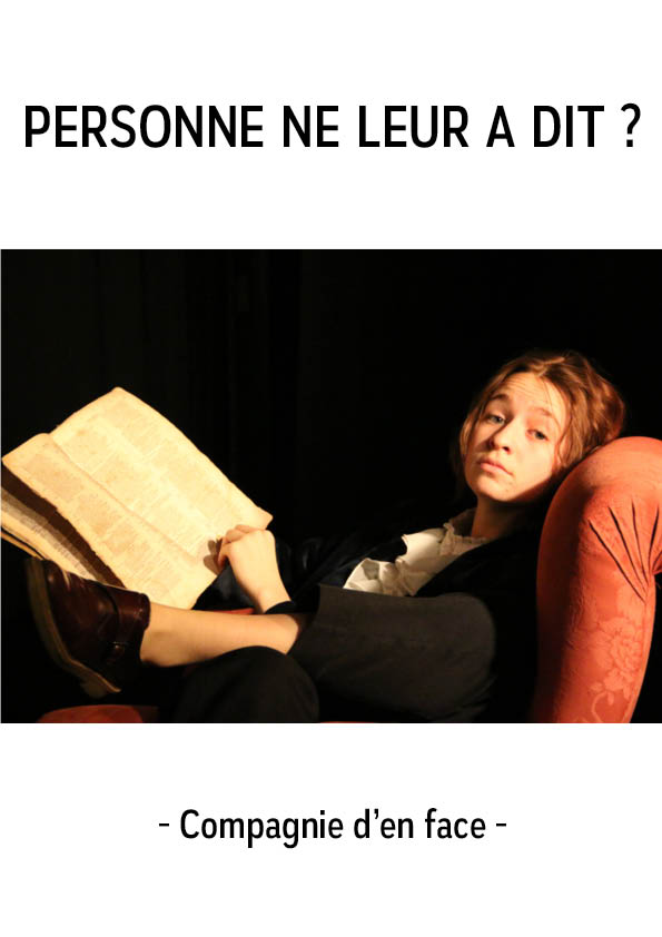 Affiche Personne ne leur a dit ? Affiche du spectacle Personne ne leur a dit ?